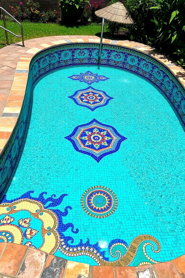 Artistic Mosaic and Tiling Designs - 22 above ground pool ideas