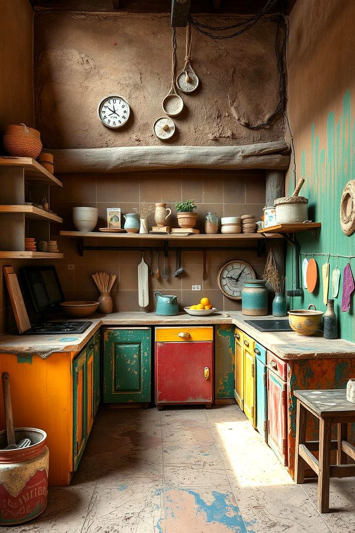 Artistic Mud Kitchen Space - 22 Mud Kitchen Ideas