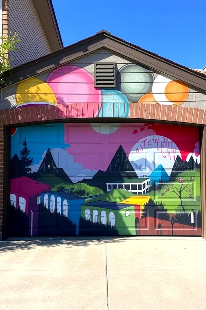 Artistic Mural Designs - 22 Garage Door Paint Ideas