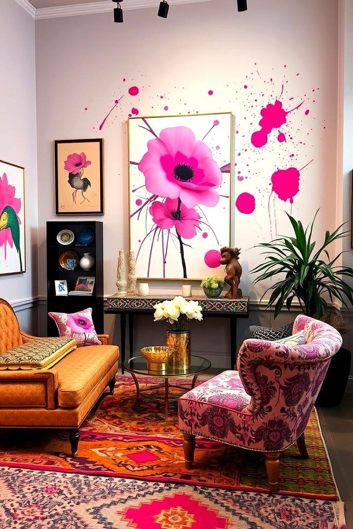 Artistic Pink Expression - 22 Pink Room Ideas