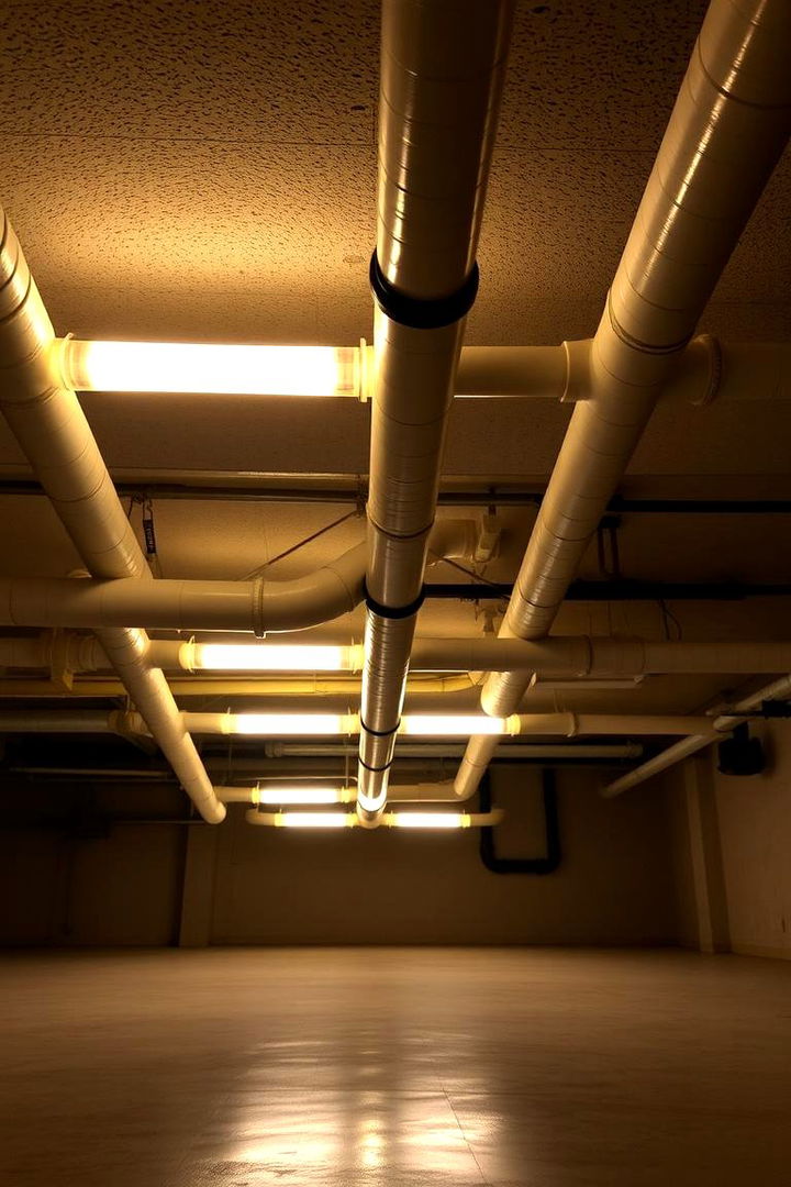 Artistic Pipe Installations - 22 Exposed Basement Ceiling Ideas
