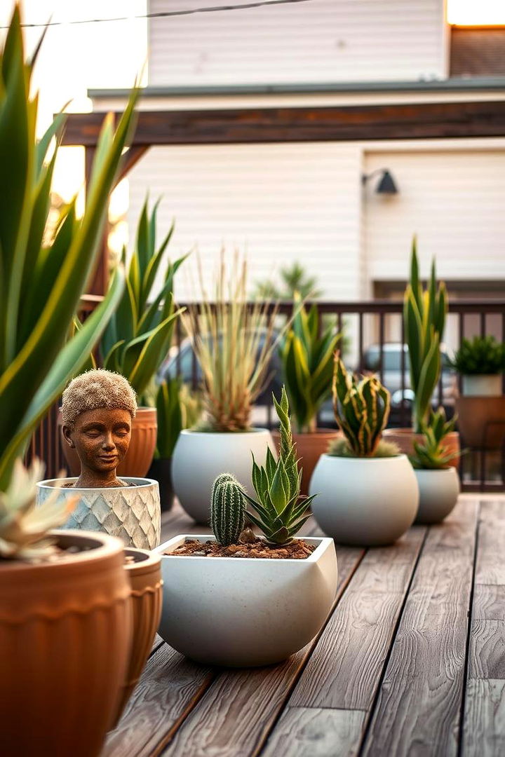 Artistic Plant Sculptures - 22 Deck Decorating Ideas With Plants