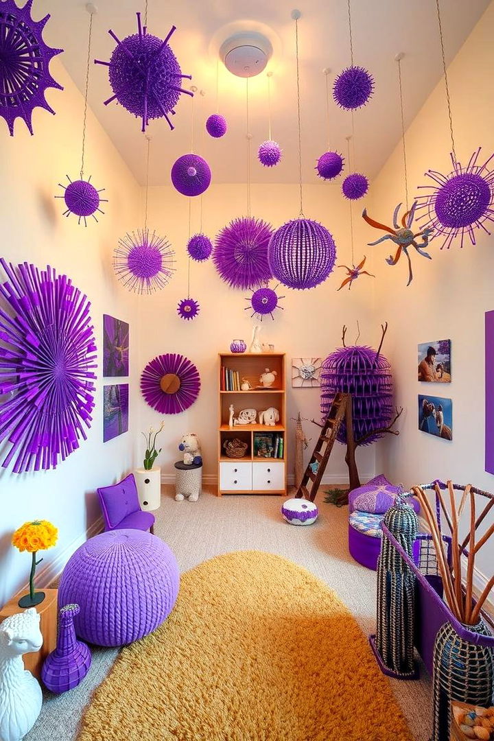 Artistic Purple Installations - 22 Purple Nursery Ideas