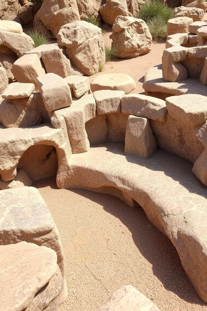 Artistic Rock Structures Display - 22 Arizona Backyard Ideas