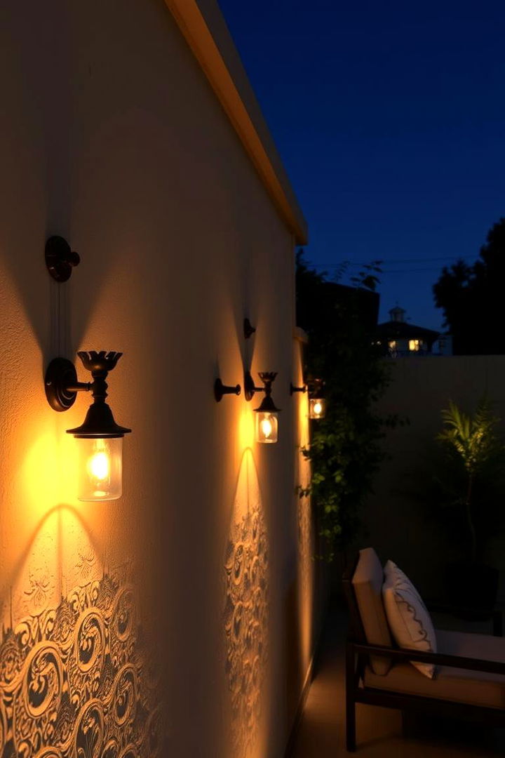 Artistic Sconce Installations - 22 Covered Patio Lighting Ideas