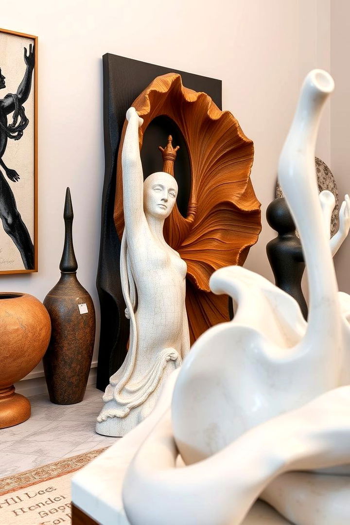 Artistic Sculptural Pieces - 22 Glam Interior Design Ideas