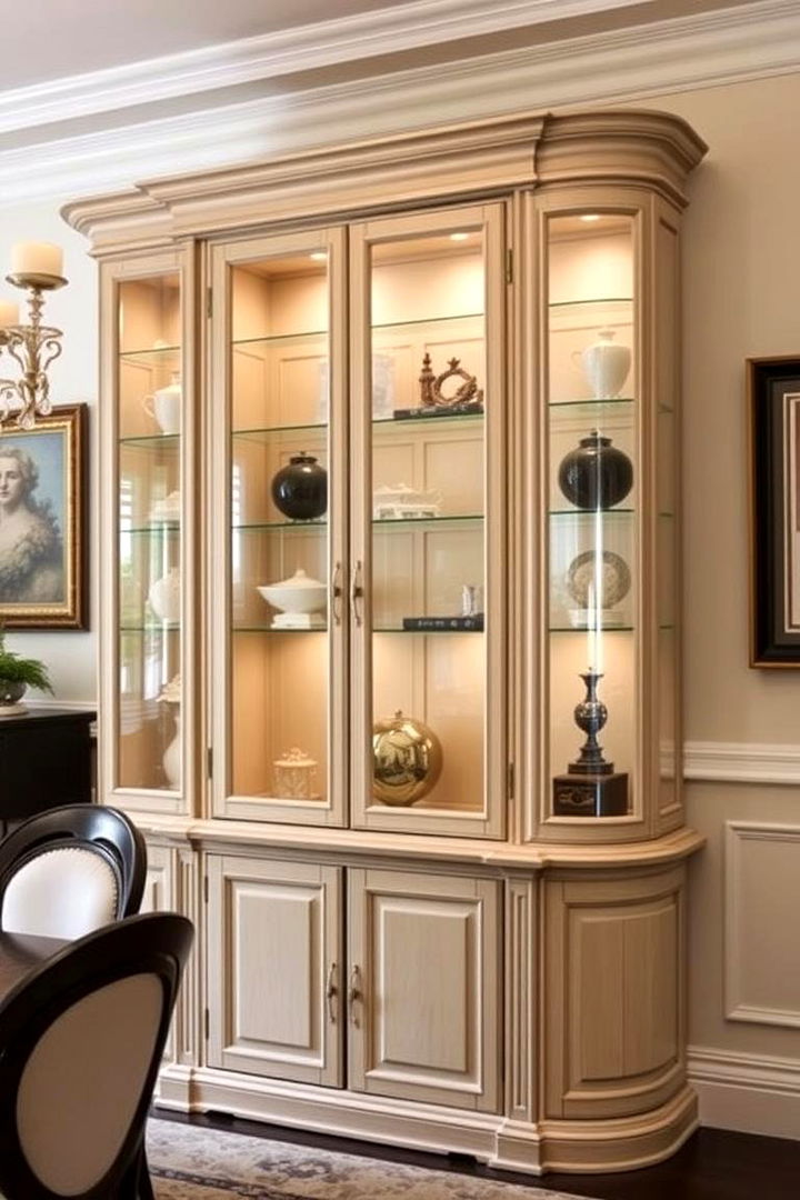 Artistic Showcase Hutch - 22 Dining Room Hutch Ideas