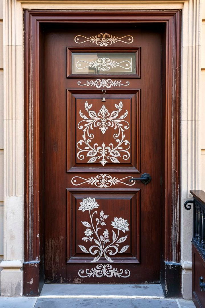 Artistic Statement Designs - 22 Brown Front Door Ideas