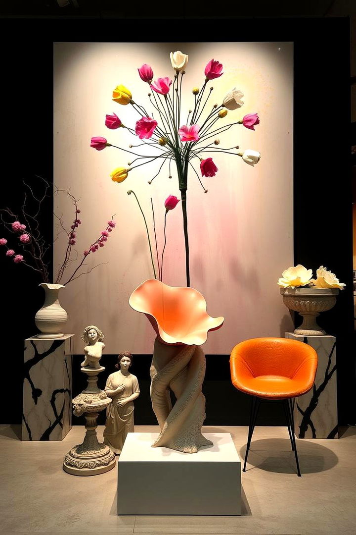 Artistic Statement Pieces - 22 Spring Decor Ideas