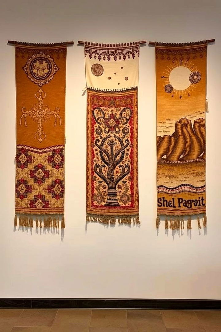Artistic Tapestry Installations - 22 Bohemian Desert Decor Ideas