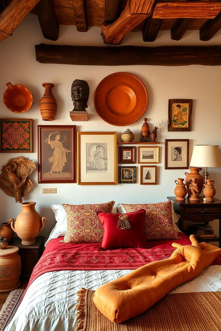 Artistic Terracotta Decor - 22 Terracotta Bedroom Ideas