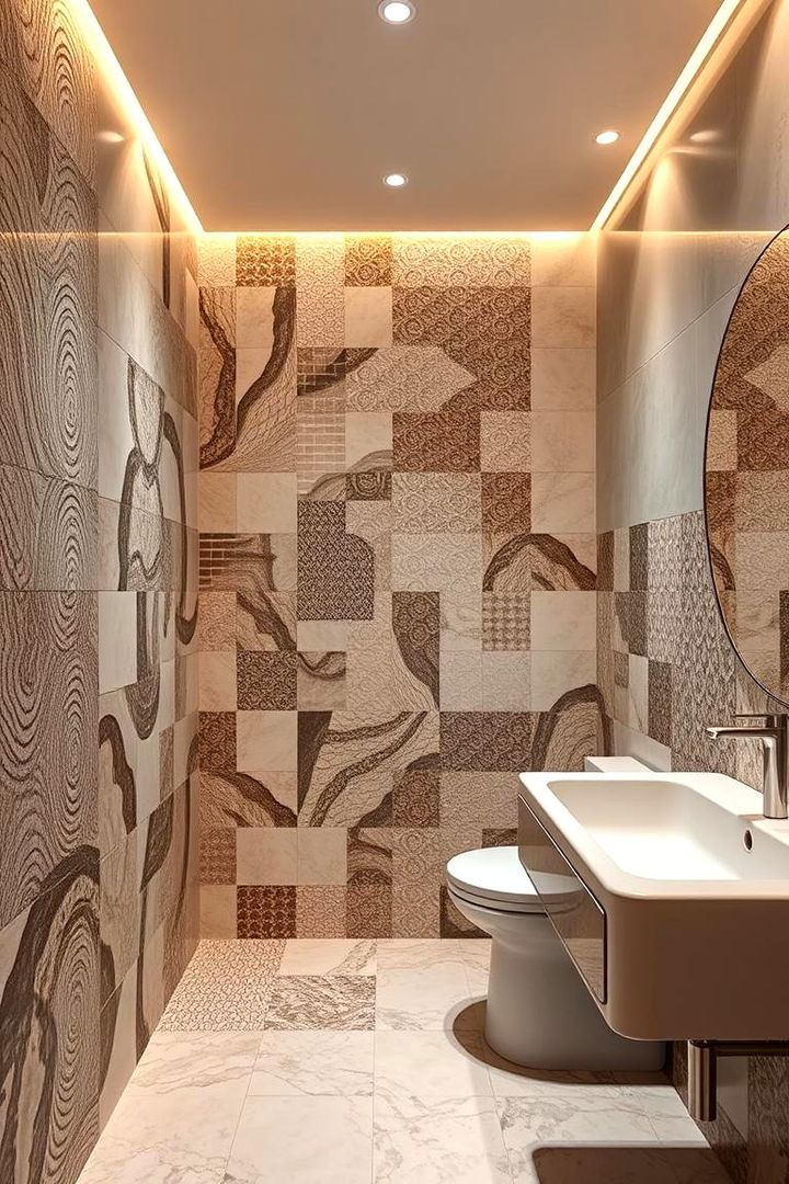 Artistic Tile Installations - 22 Colorful Bathroom Ideas