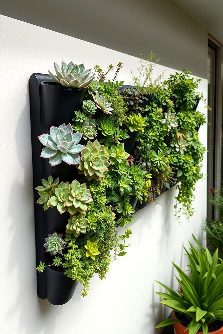 Artistic Vertical Planter - 22 Indoor Garden Ideas