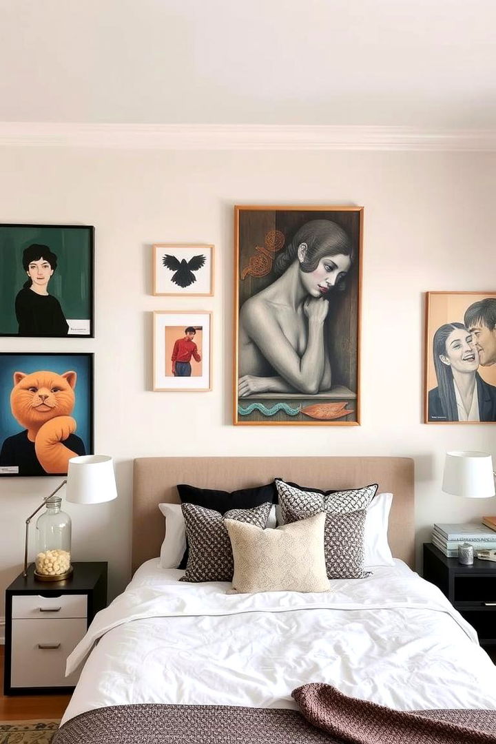 Artistic Wall Accents - 22 romantic bedroom ideas