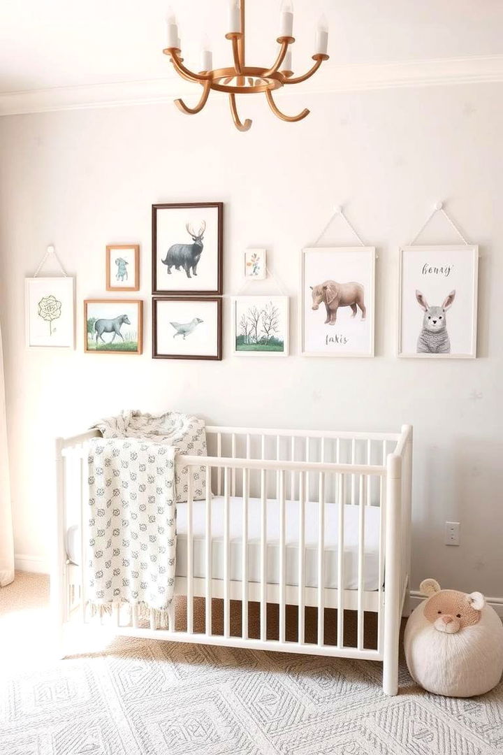 Artistic Wall Decor - 22 Neutral Nursery Ideas