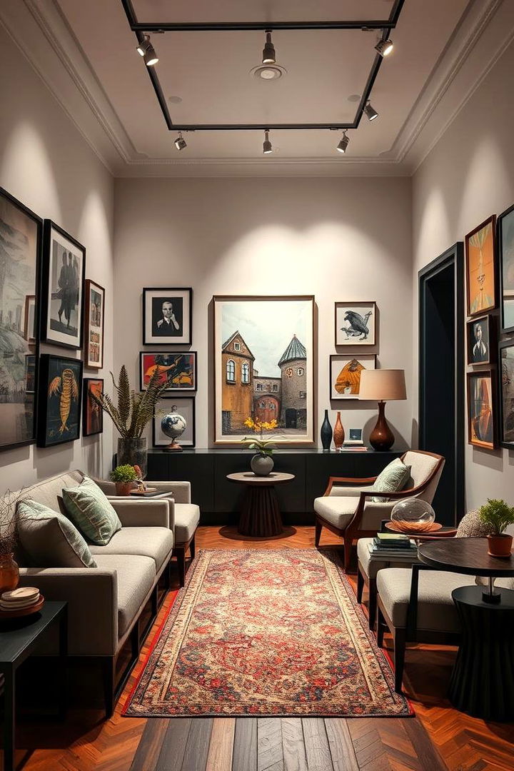 Artistic Wall Decor - 22 Small Salon Interior Design Ideas