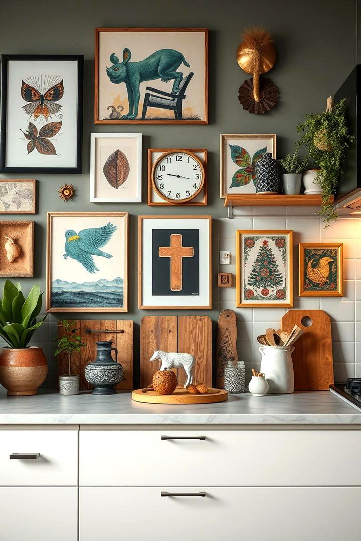 Artistic Wall Decor - 22 Summer Kitchen Ideas