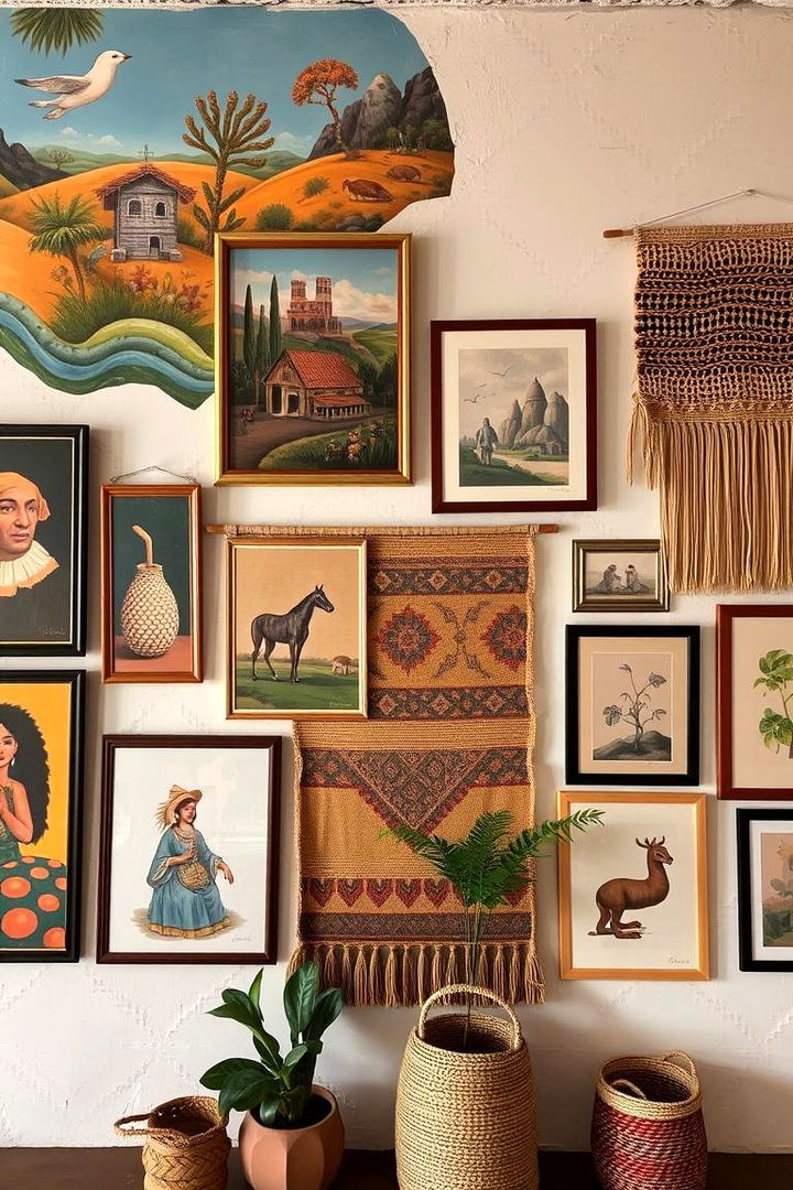 Artistic Wall Decor and Murals - 22 Bohemian Interior Design Ideas