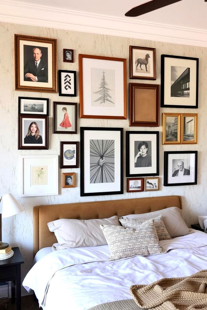 Artistic Wall Displays - 22 Eclectic Bedroom Ideas
