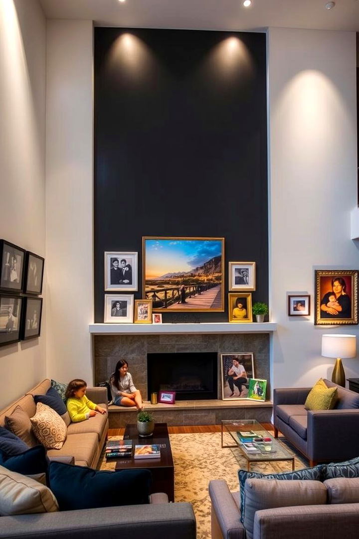 Artistic Wall Displays - 22 Family Room Ideas