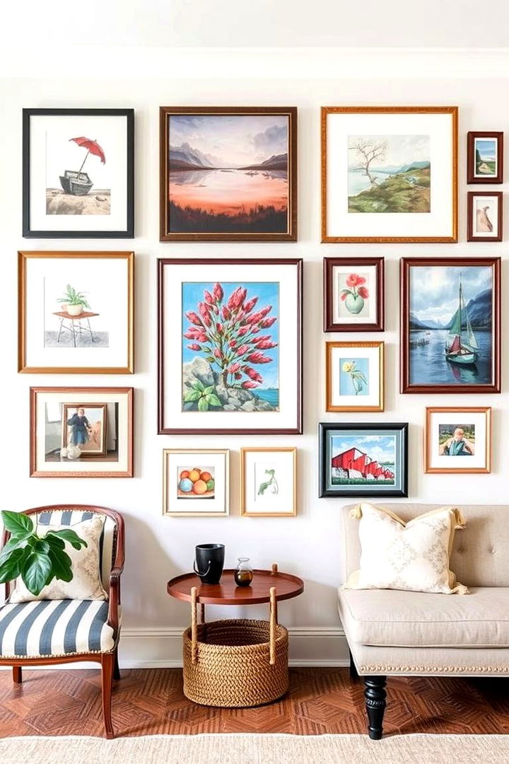 Artistic Wall Displays - 22 Lake House Decorating Ideas