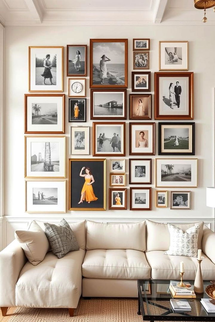 Artistic Wall Displays - 22 Magnolia Living Room Ideas