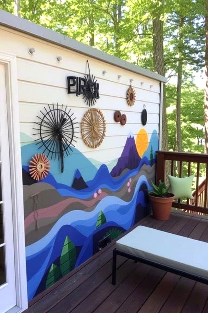 Artistic Wall Hangings and Murals - 22 Deck Decorating Ideas