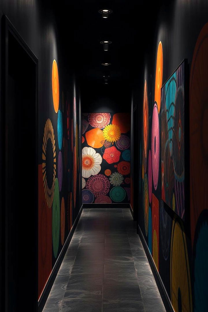Artistic Wall Murals - 22 Dark Hallway Ideas