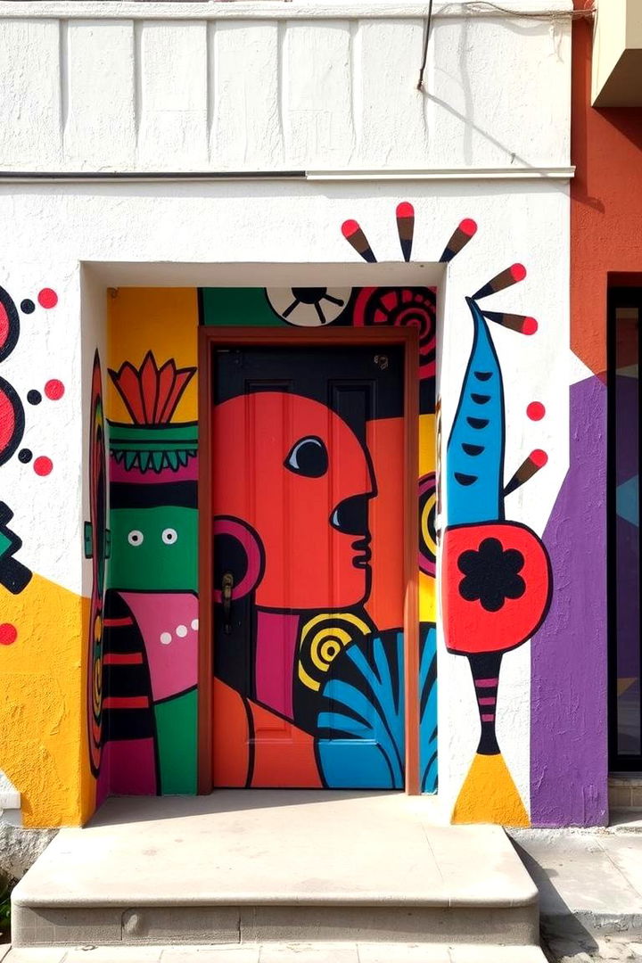 Artistic Wall Murals - 22 Front Door Decor Ideas