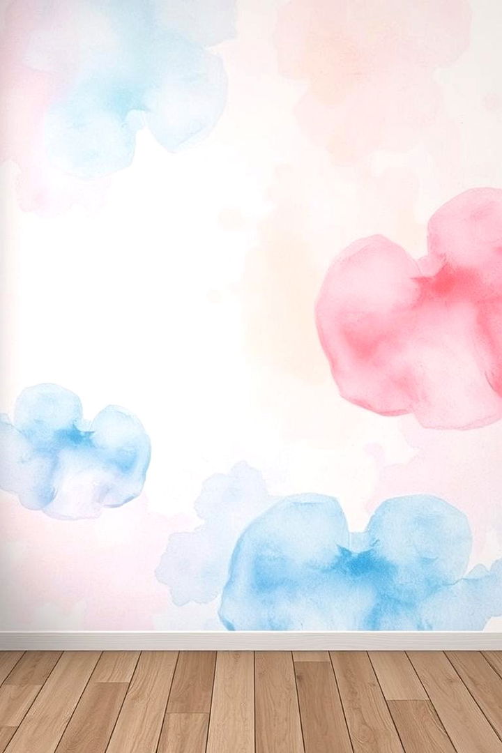 Artistic Watercolor Blends - 22 Living Room Wallpaper Ideas