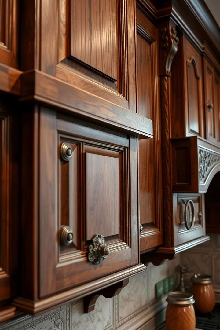 Artistic Woodwork Fixtures - 22 Log Cabin Kitchen Design Ideas