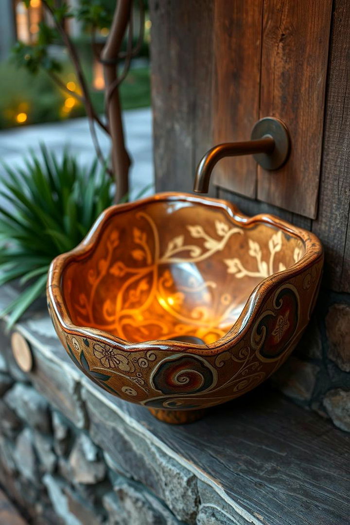 Artistic and Handcrafted Sinks - 22 outdoor sink ideas