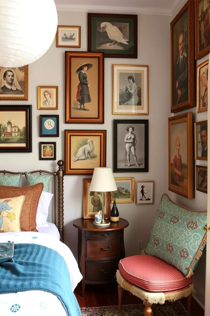 Artwork with Character - 22 Shabby Chic Bedroom Ideas