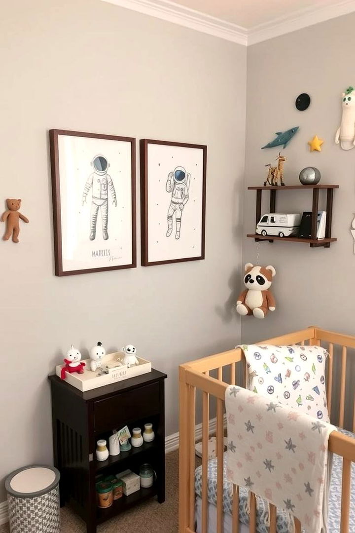Astronaut Accents and Prints - 22 Space-themed Nursery Ideas