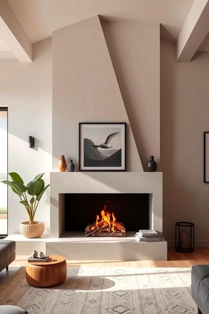 Asymmetrical Mastery - 22 Mid-century Modern Fireplace Ideas