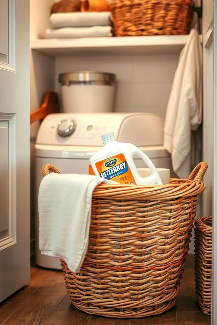 Attractive Wicker Baskets - 22 Laundry Detergent Storage Ideas