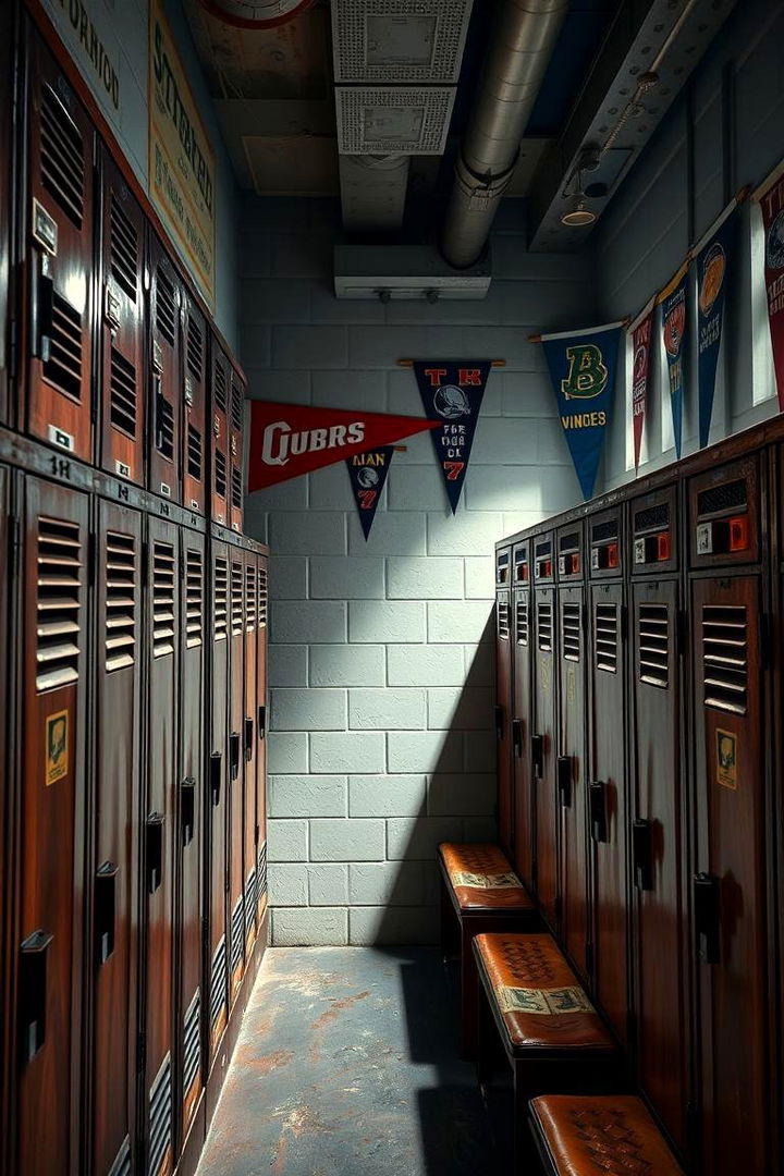 Authentic Locker Room Ambience - 22 Dallas Cowboys Man Cave Ideas