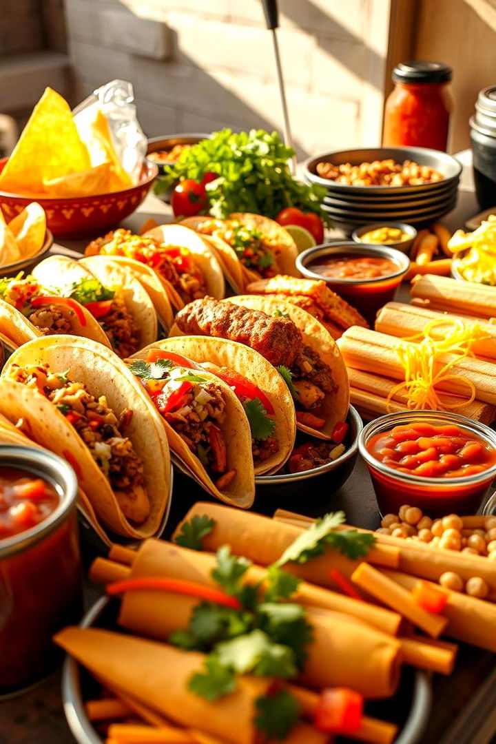 Authentic Mexican Cuisine Stations - 22 Mexican Wedding Ideas