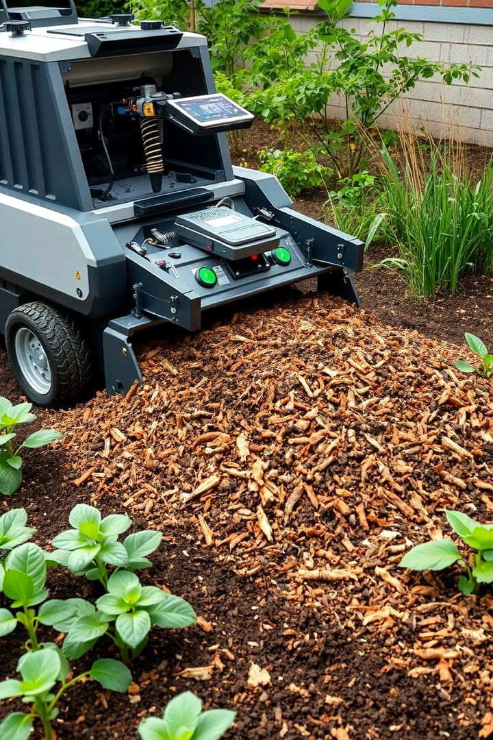 Automated Mulching with AI - 22 AI Landscape Design Ideas