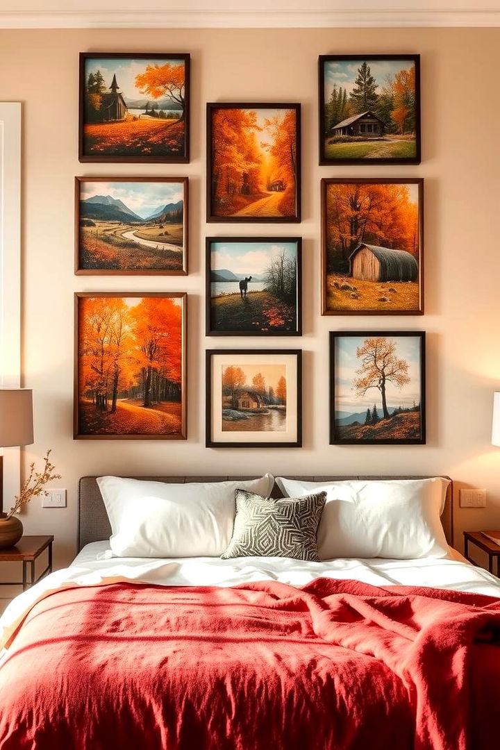 Autumn Inspired Wall Art - 22 Fall Bedroom Decor Ideas