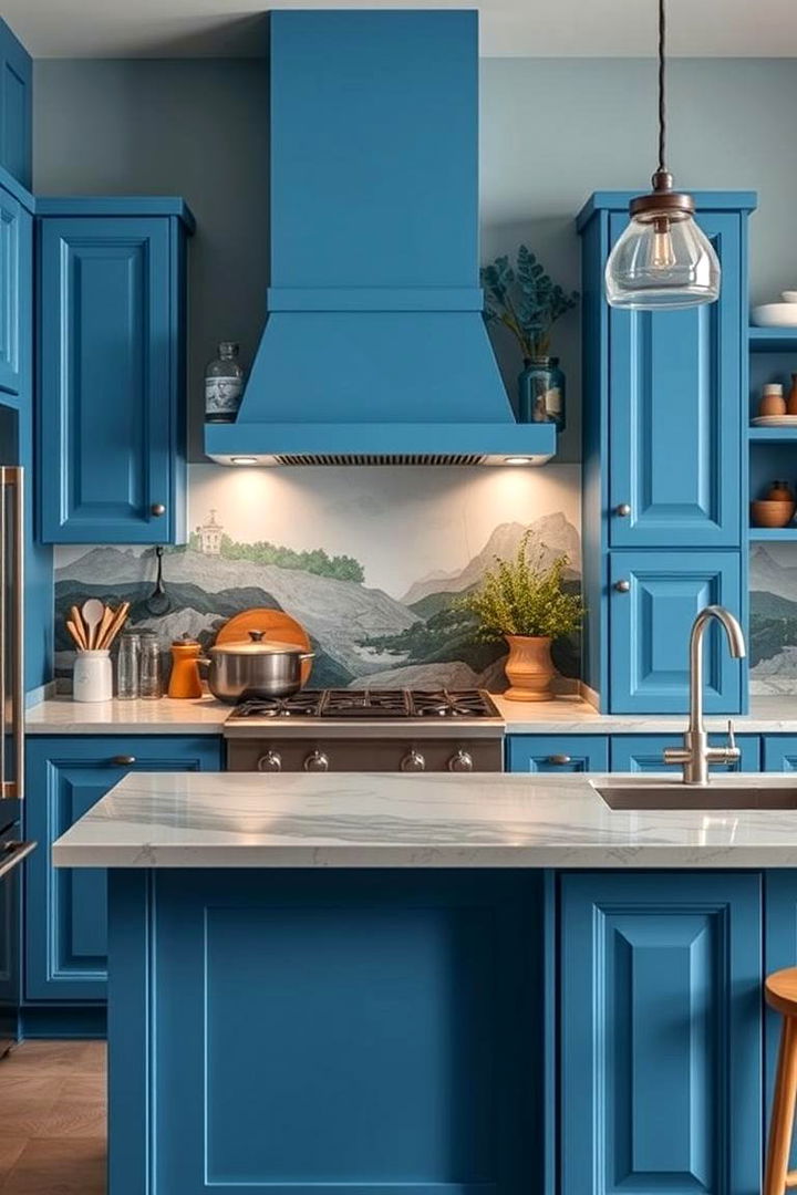 Avant Garde Blue Combinations - 22 Blue Kitchen Ideas