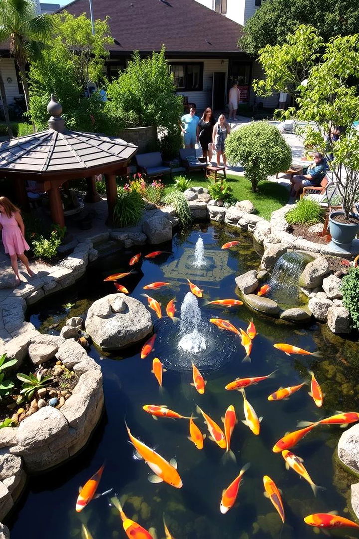 Award Winning Community Koi Pond - 22 Koi Pond Ideas