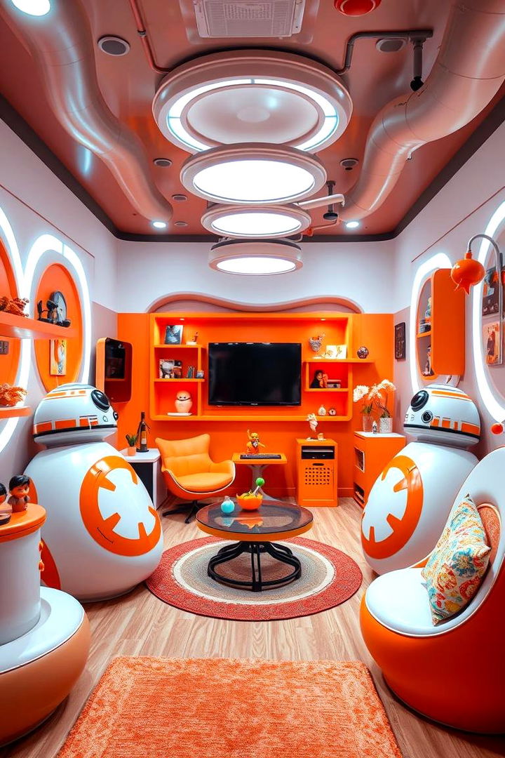 BB 8 Accented Decor - 22 Star Wars Room Ideas