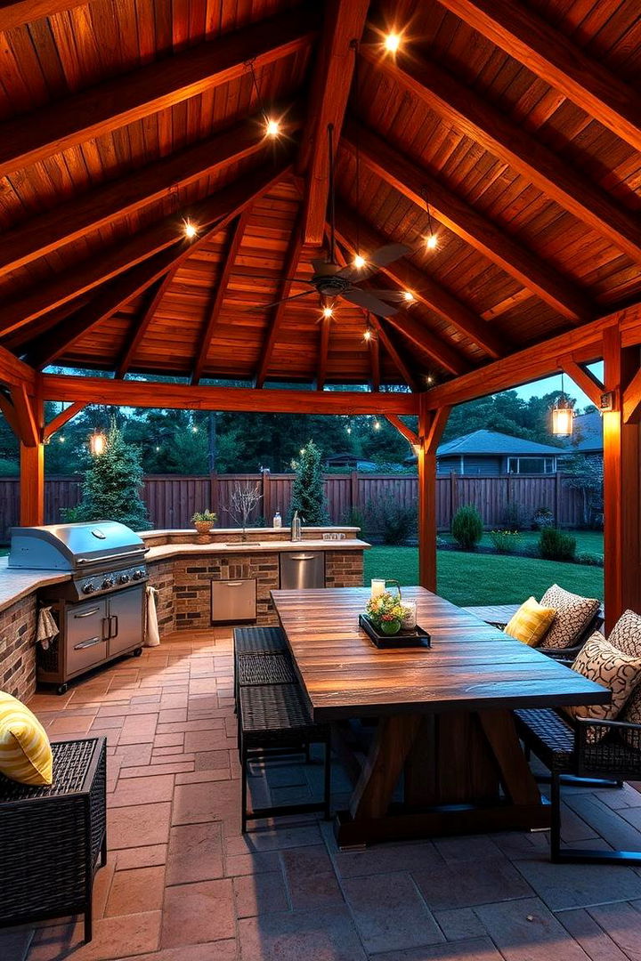 BBQ and Dining Pavilion - 22 Pool House Ideas