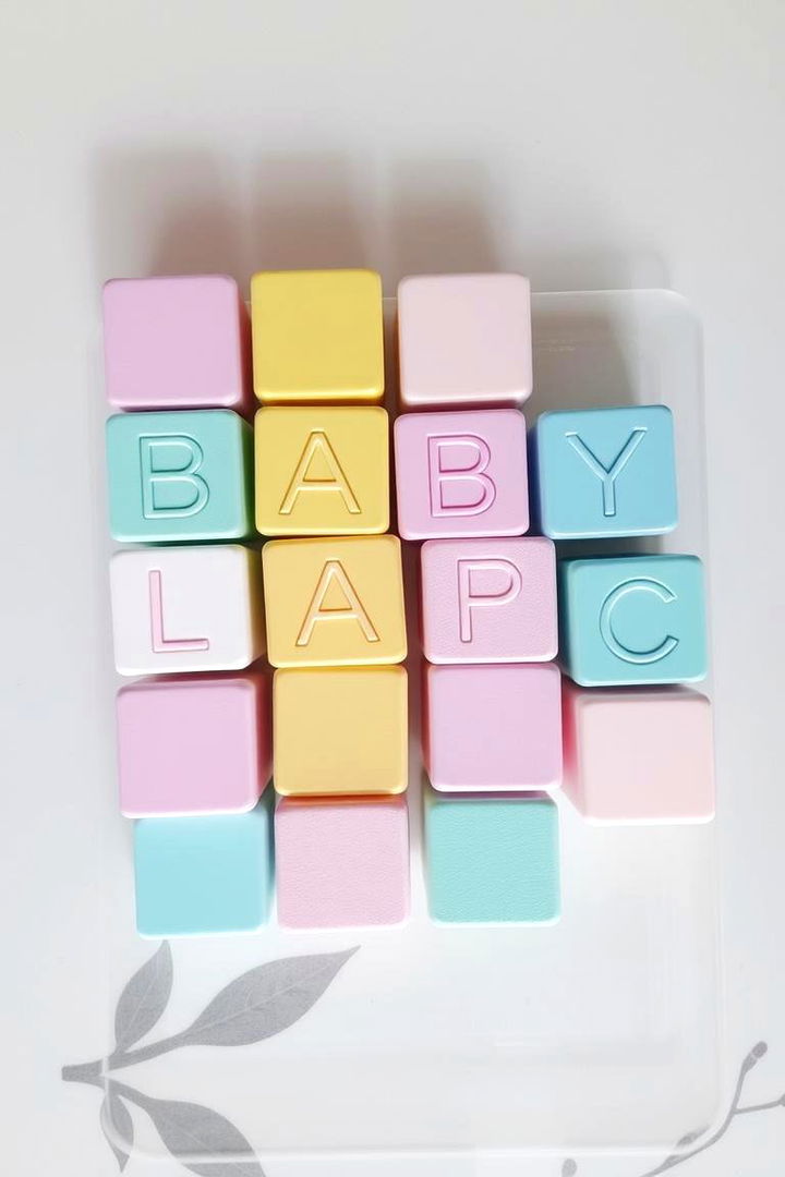 Baby Blocks Centerpiece - 22 Baby Shower Centerpiece Ideas