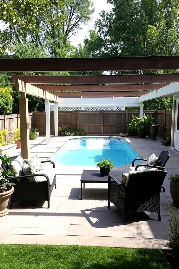 Back Patio Integration with Affordable Pool Structures - 22 Backyard Pool Ideas on a Budget