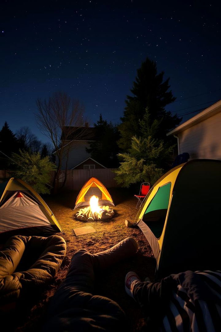 Backyard Camping Under Stars - 22 Backyard Birthday Party Ideas