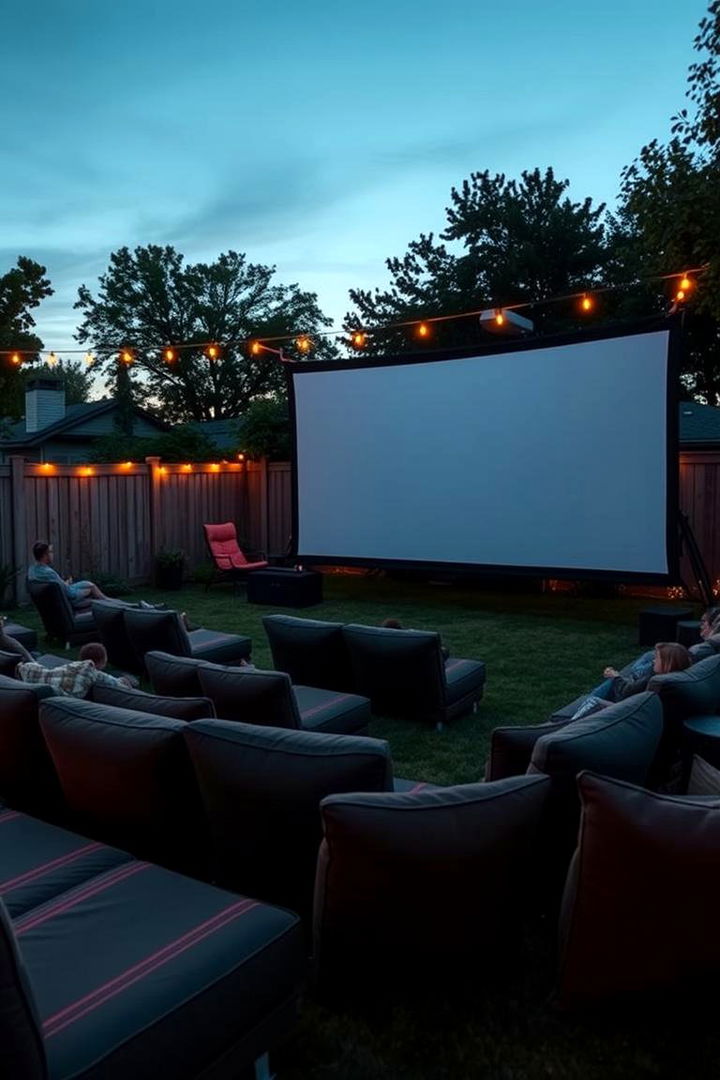 Backyard Movie Theater - 22 Backyard Ideas