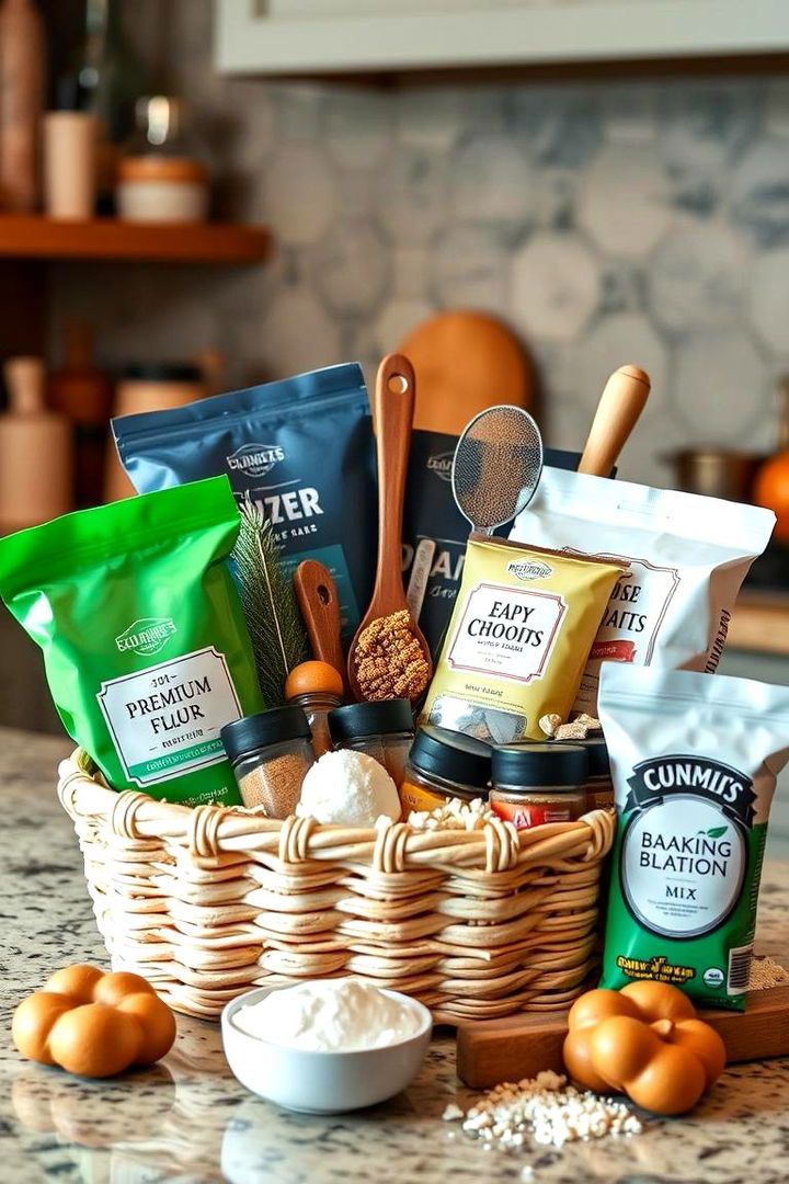 Baking Essentials Basket - 22 Gift Basket Ideas