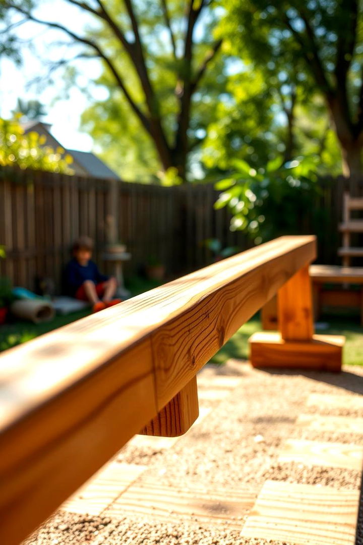 Balance Beam Adventure - 22 Backyard Playground Ideas